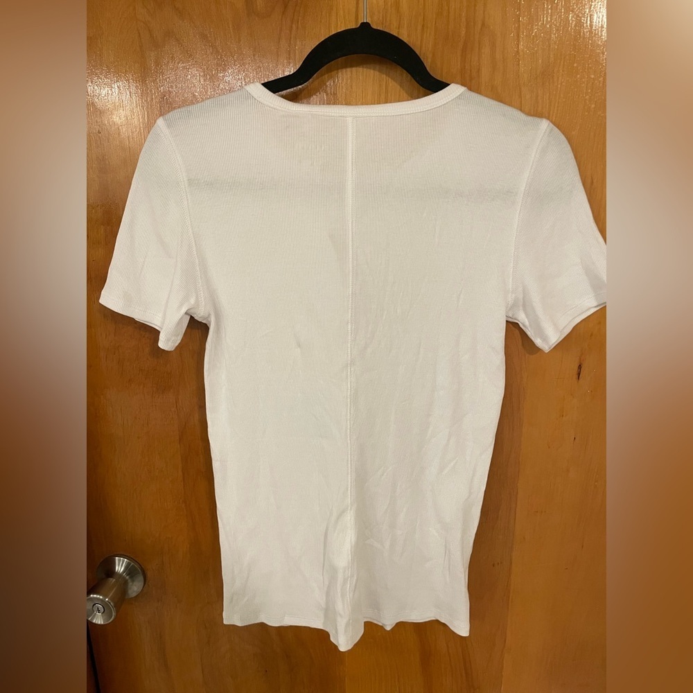 NWT Everlane The Pima Micro-Rib Crew Tee - Picture 5 of 6